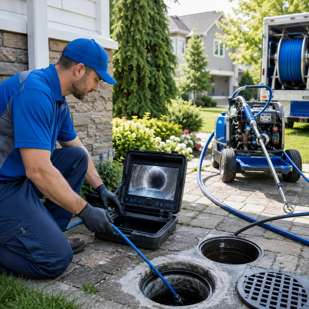 Outdoor drain cleaning professionals serving Lotus, CA